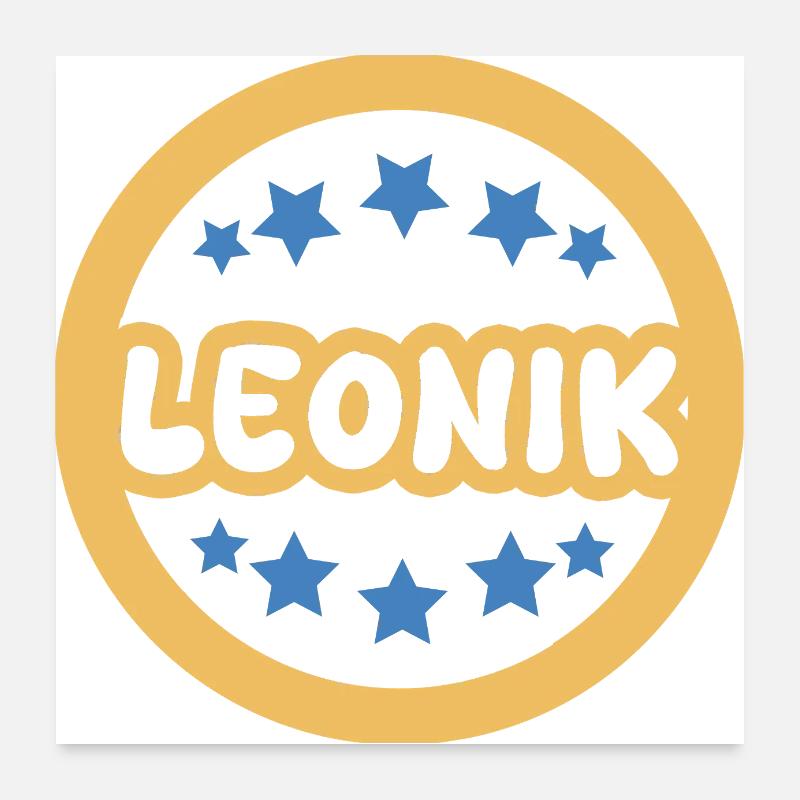 First name Leonik Poster 24" x 24" (60x60 cm)