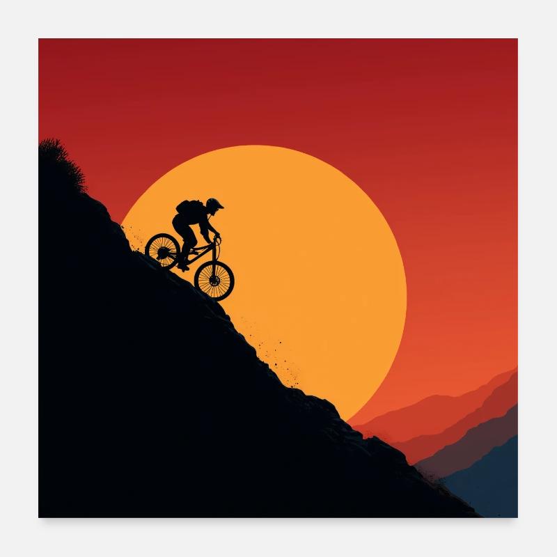 MTB Flow – Leben auf zwei Rädern Poster 60x60 cm