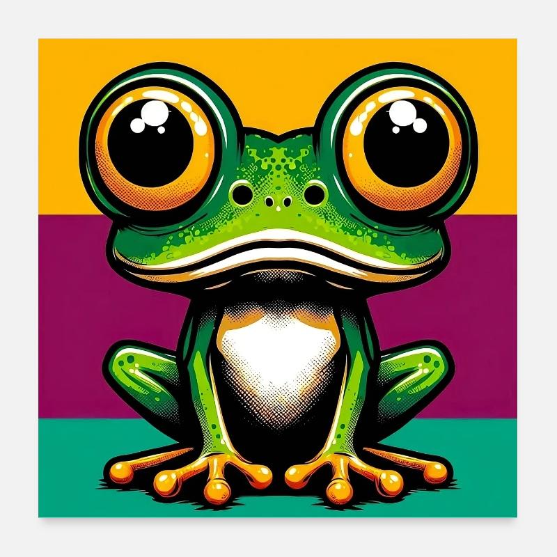 grenouille Poster 60 x 60 cm