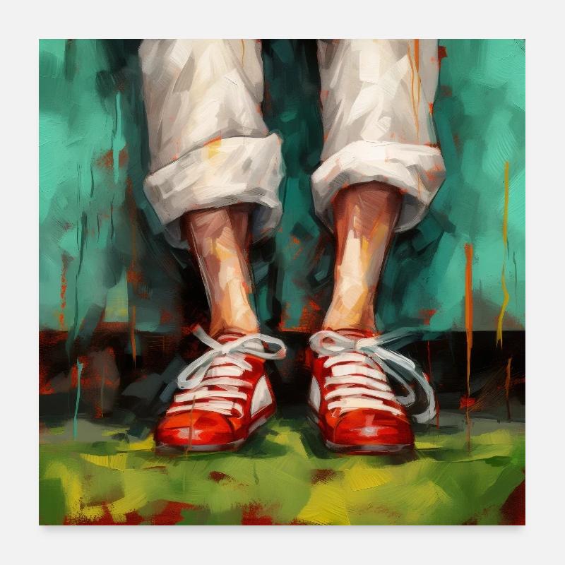 Energy in red Poster 24" x 24" (60x60 cm)