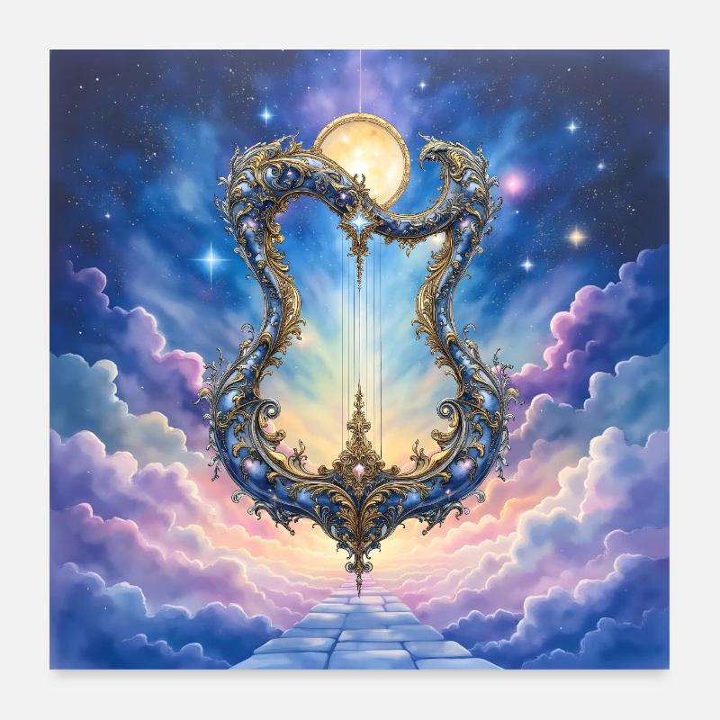 Porte d’Or : Arche Céleste Poster 60 x 60 cm