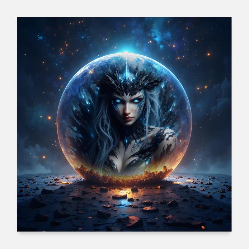 Reine de glace dans Stardome Poster 60 x 60 cm