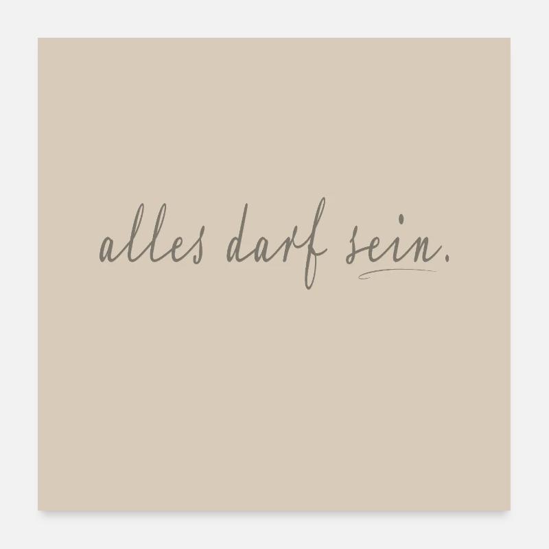 Tout peut être – Affiche à scénario réduit Poster 60 x 60 cm
