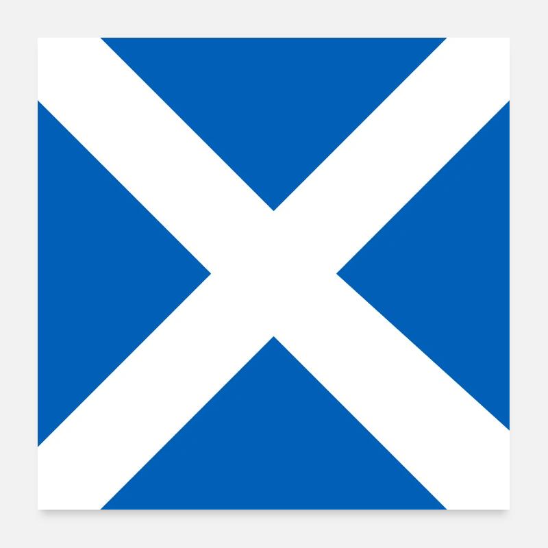 Montrez vos couleurs – Écosse Poster 60 x 60 cm