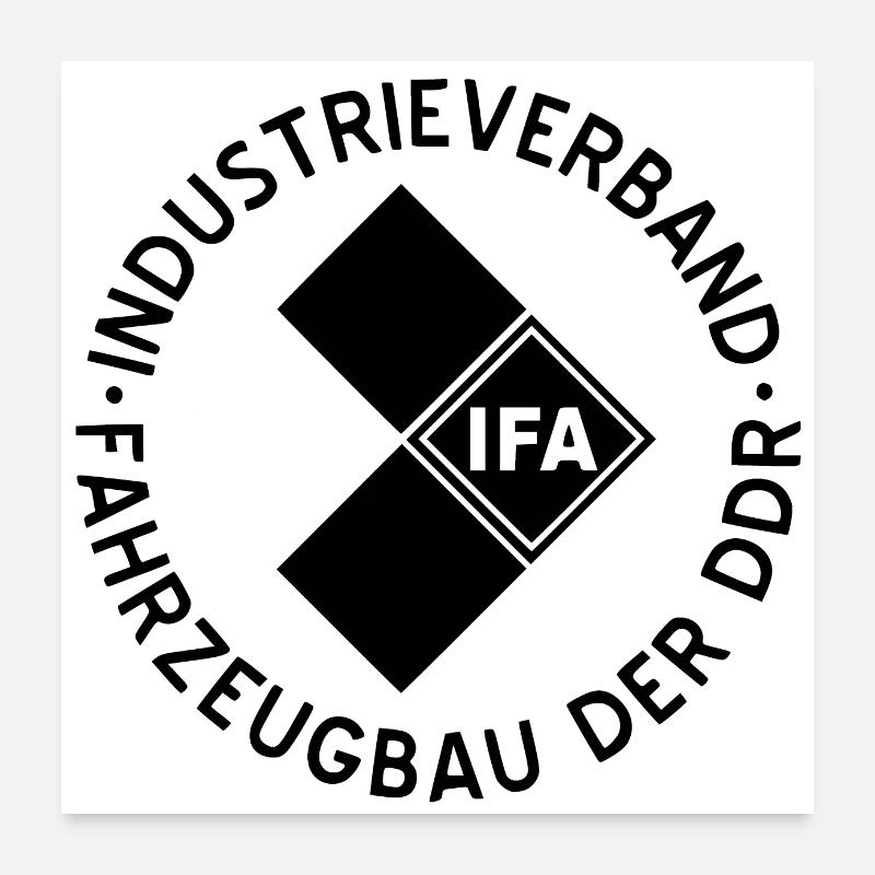 IFA schwarz Poster 60x60 cm