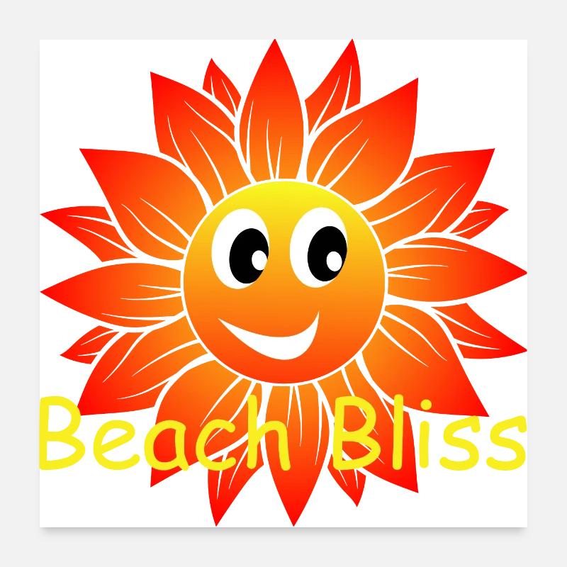 Beach Bliss - sunny holidays Poster 24" x 24" (60x60 cm)