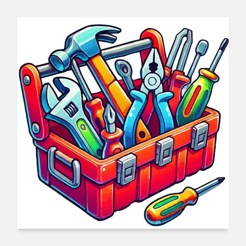 Boîte à outils Poster 60 x 60 cm
