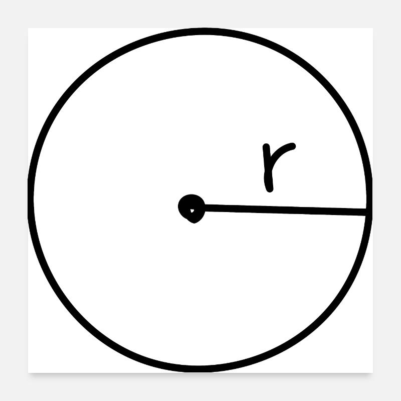 Cadeau de professeur de géométrie mathématique Poster 60 x 60 cm