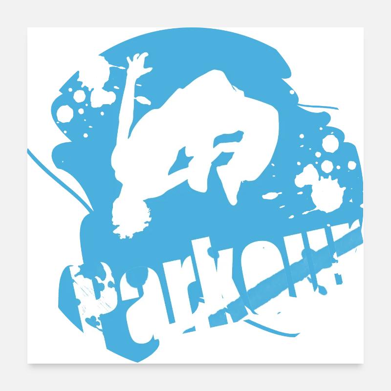 Parkour Poster 24" x 24" (60x60 cm)