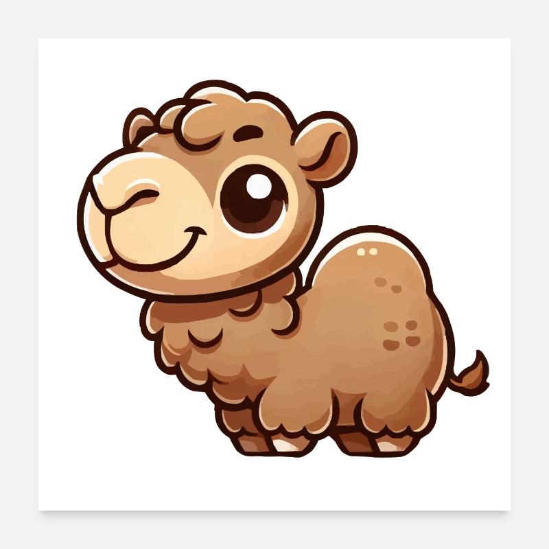 kamel cartoon Poster 60x60 cm