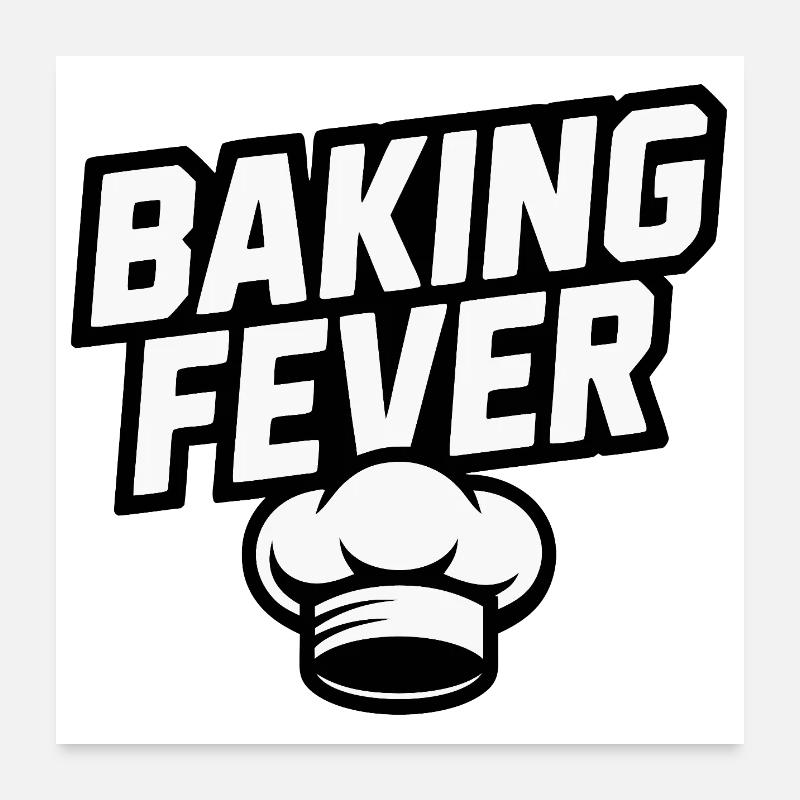 BakingFever Chef Motif Poster 60 x 60 cm