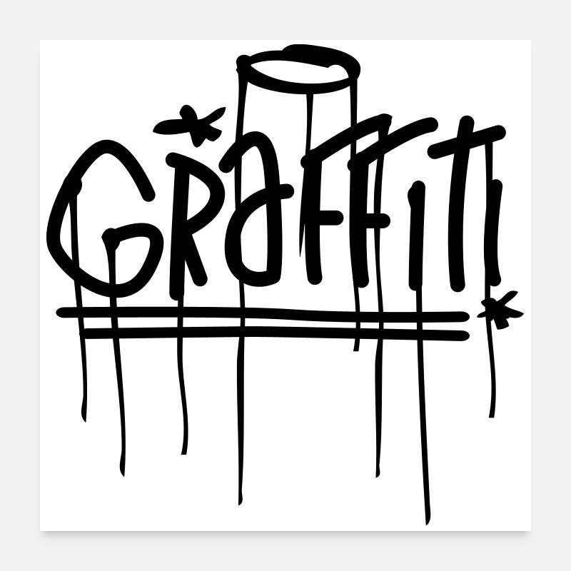 graffiti Poster 60x60 cm