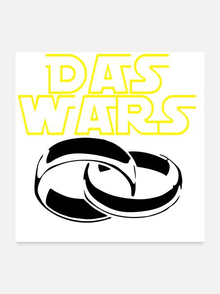 Junggesellenabschied , die Macht ist bei ihr(25) - Poster 60x60 cm - Weiß - Vorne