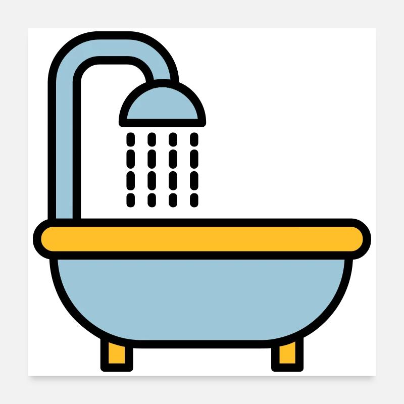 bathtub Poster 24" x 24" (60x60 cm)