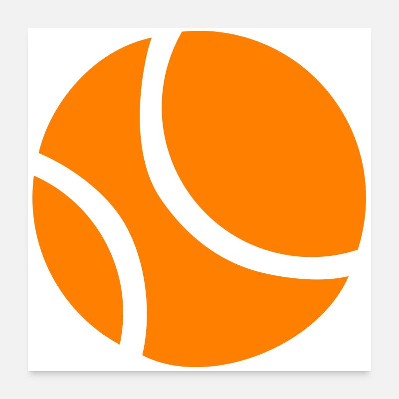 Abstract Orange Basketball Poster 24" x 24" (60x60 cm)