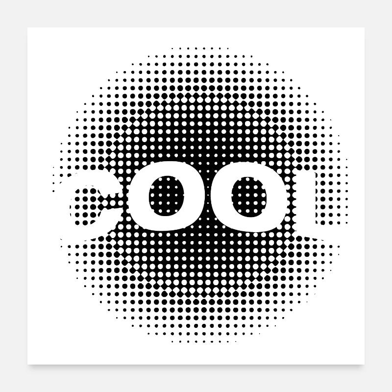 Cool lettering on dot HG Poster 24" x 24" (60x60 cm)