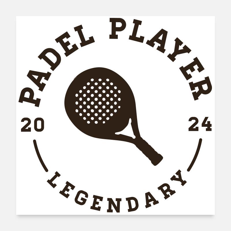 padel player Poster 24" x 24" (60x60 cm)
