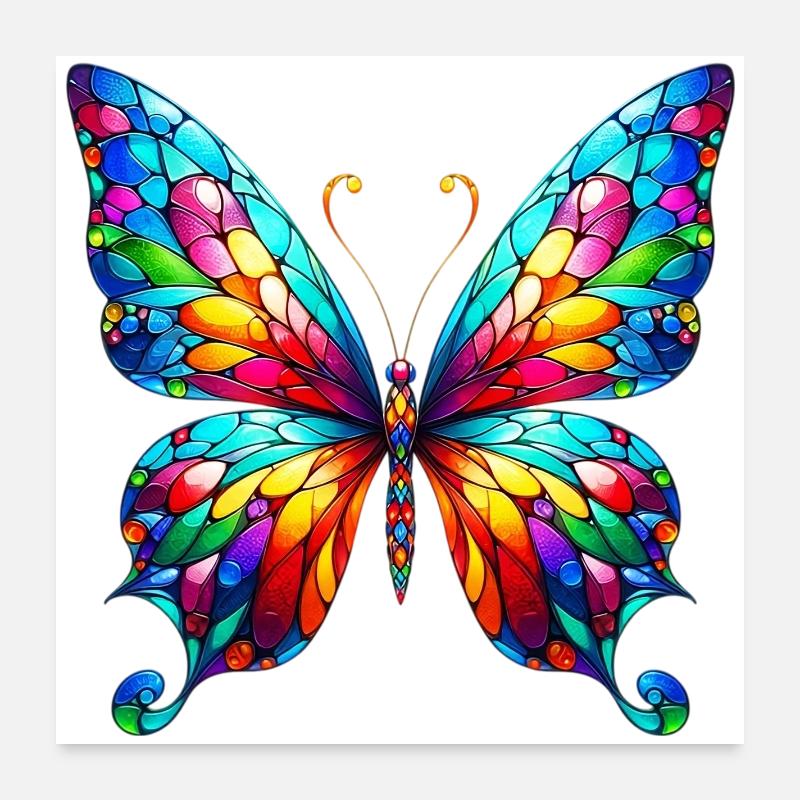 Papillon Poster 60 x 60 cm