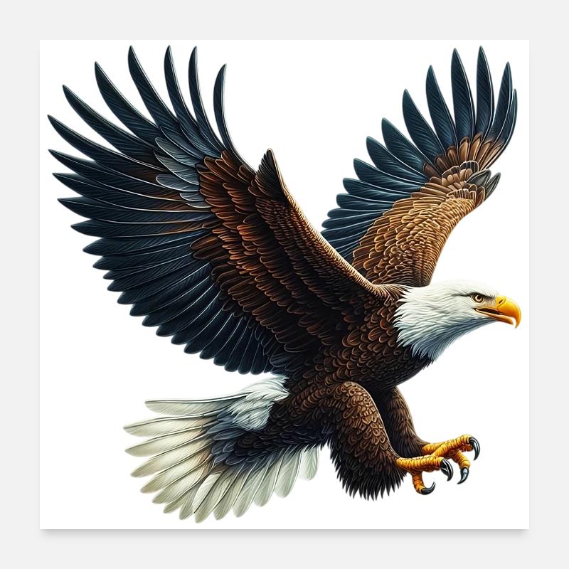 Eagle Poster 24" x 24" (60x60 cm)