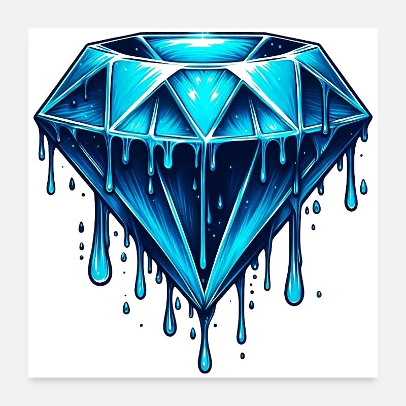 Diamant Poster 60 x 60 cm