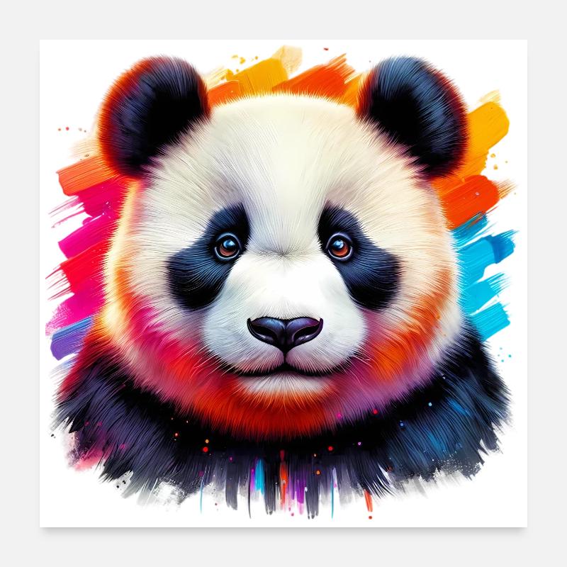Panda Poster 60x60 cm