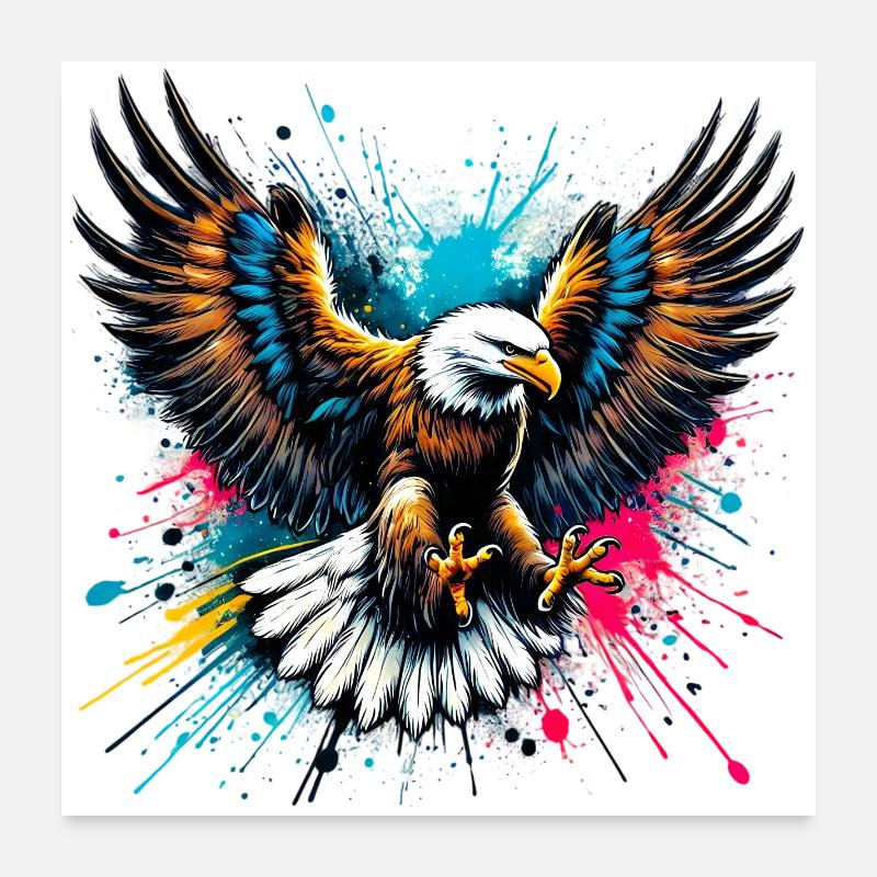 Eagle Poster 24" x 24" (60x60 cm)