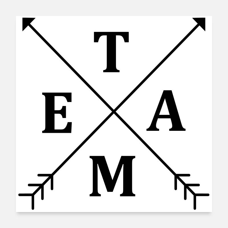 Équipe Poster 60 x 60 cm