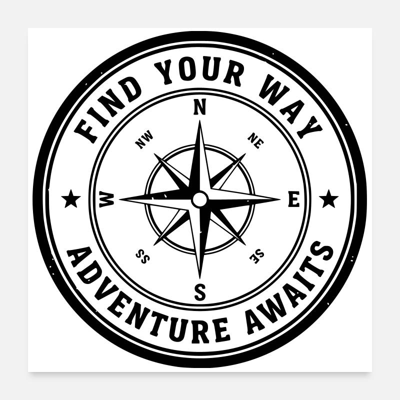 Find Your Way Poster 24" x 24" (60x60 cm)