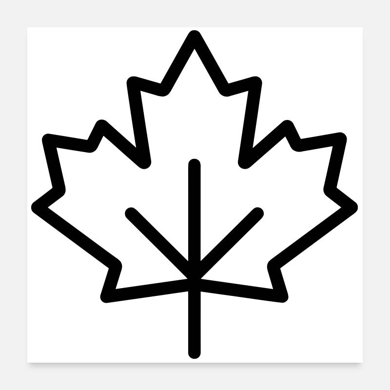 Feuille d’Érable Poster 60 x 60 cm