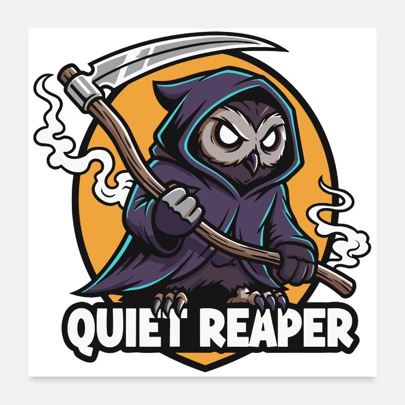 Silent Scythe Hunter Owl Poster 24" x 24" (60x60 cm)