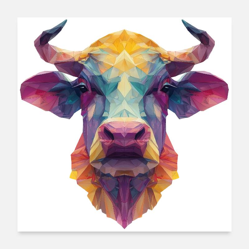 Kuh Poster 60x60 cm