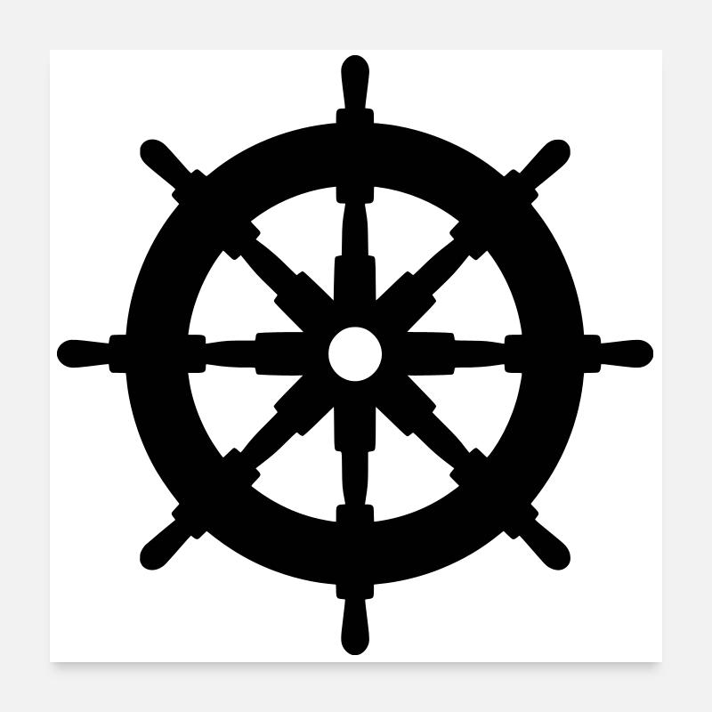 Steering wheel Poster 24" x 24" (60x60 cm)