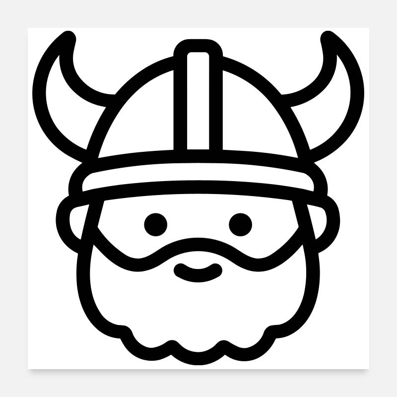viking Poster 60 x 60 cm