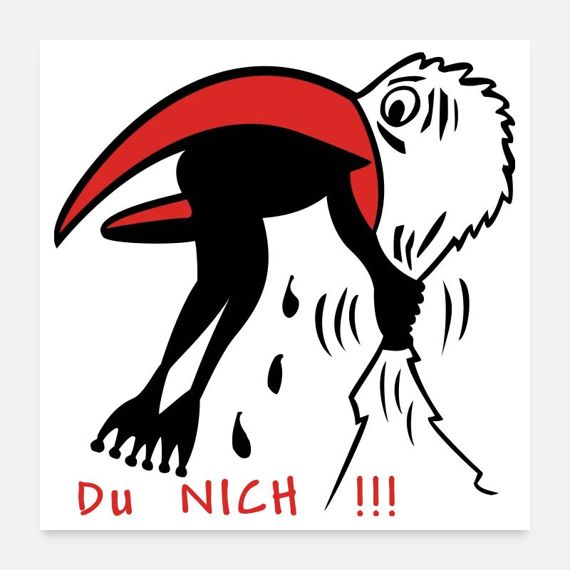 Frosch Poster 60 x 60 cm