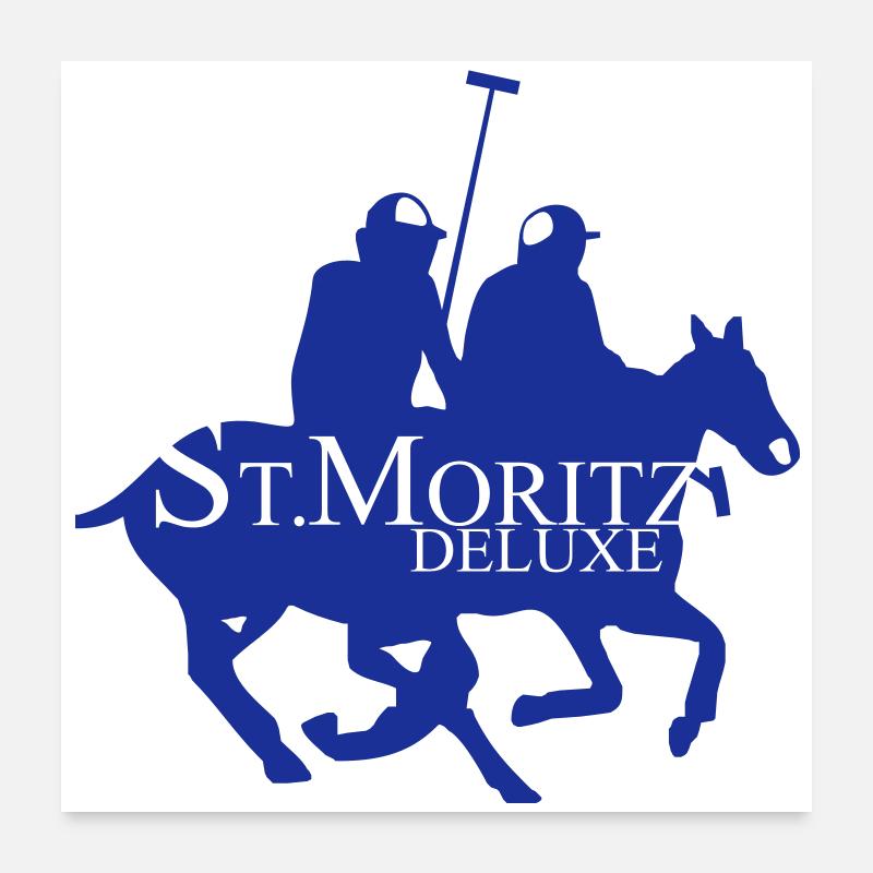 St-Moritz-Motiv 1 Poster 60x60 cm