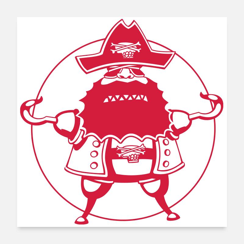 Pure pirate Poster 24" x 24" (60x60 cm)