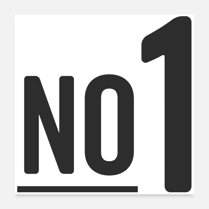 No 1 Poster 60x60 cm