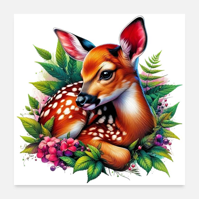 Faon Poster 60 x 60 cm