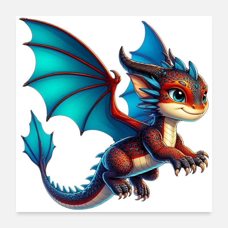 Dragon Poster 60 x 60 cm