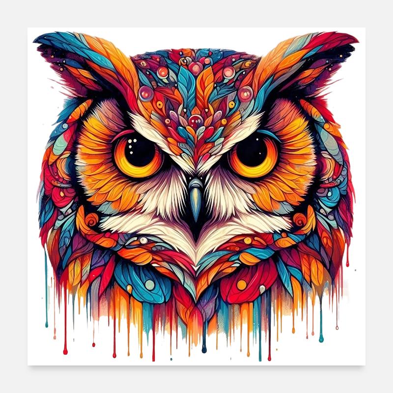 Owl Poster 24" x 24" (60x60 cm)