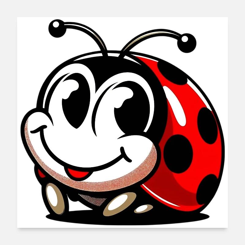 Ladybird Poster 24" x 24" (60x60 cm)