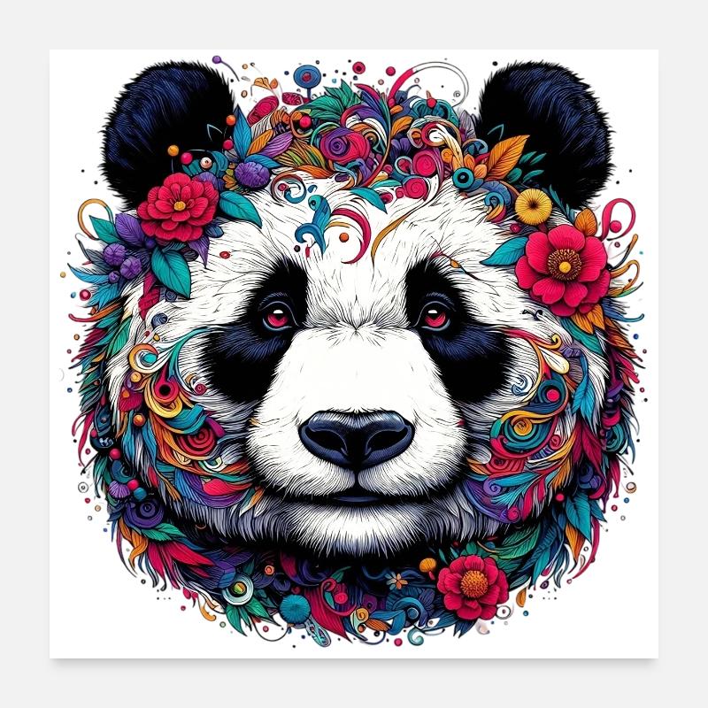 Panda Poster 24" x 24" (60x60 cm)