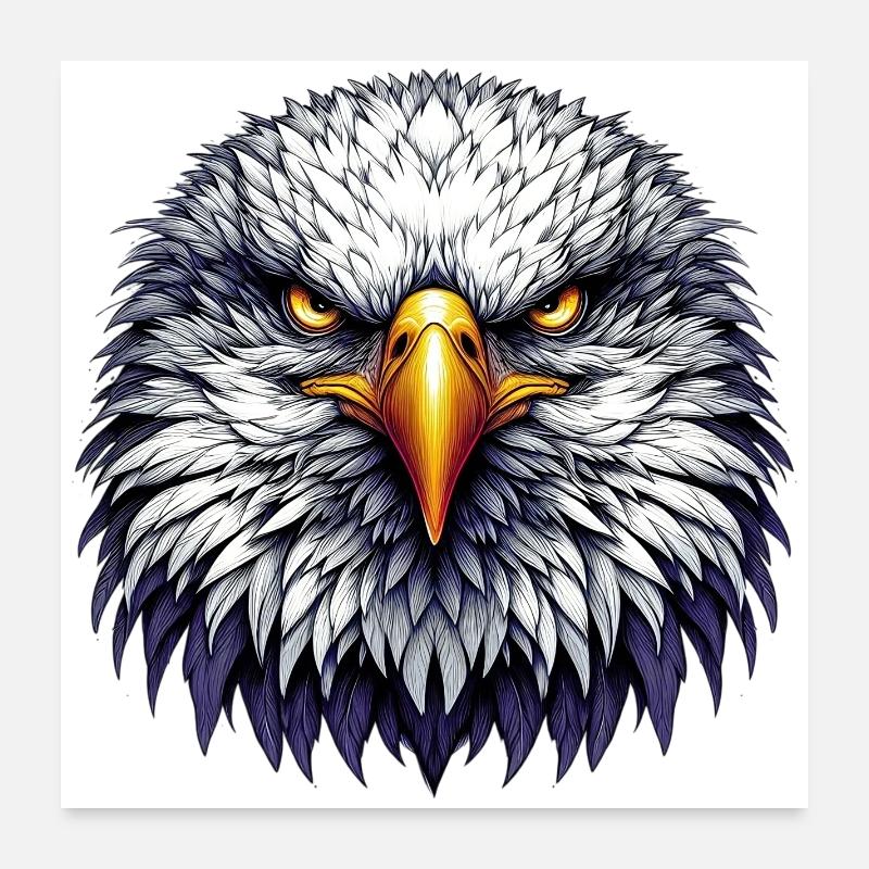 Eagle Poster 24" x 24" (60x60 cm)