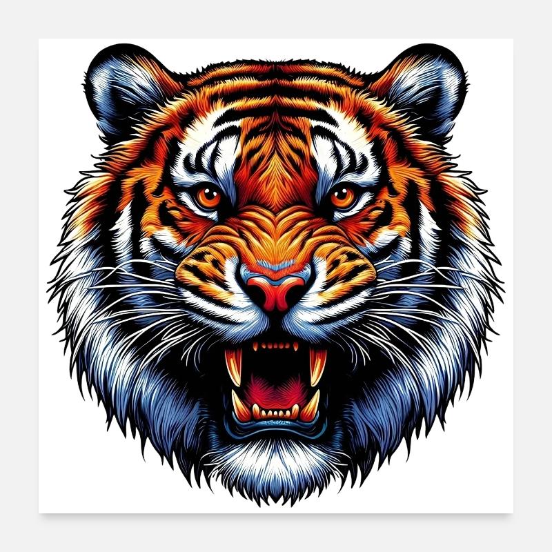 Tigre Poster 60 x 60 cm