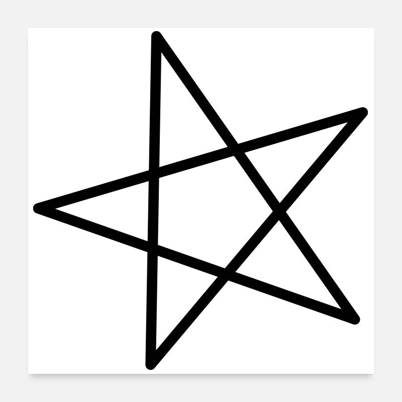 Stern Poster 60x60 cm