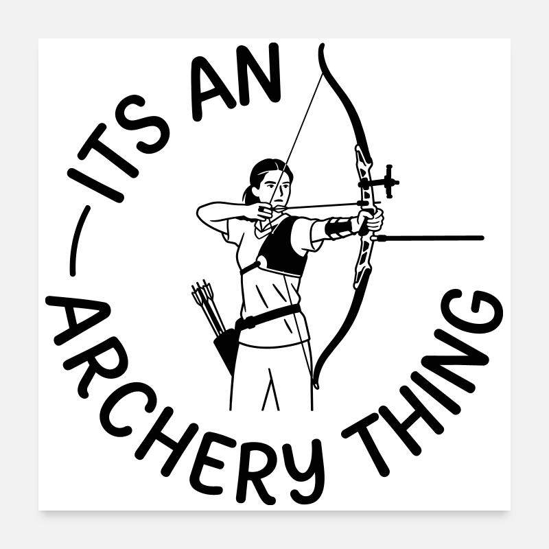 Tir à l’arc Poster 60 x 60 cm