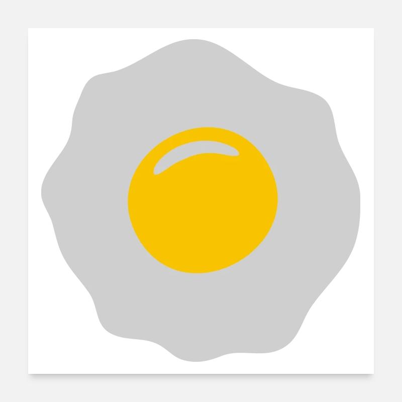 egg ei spiegelei Poster 60x60 cm