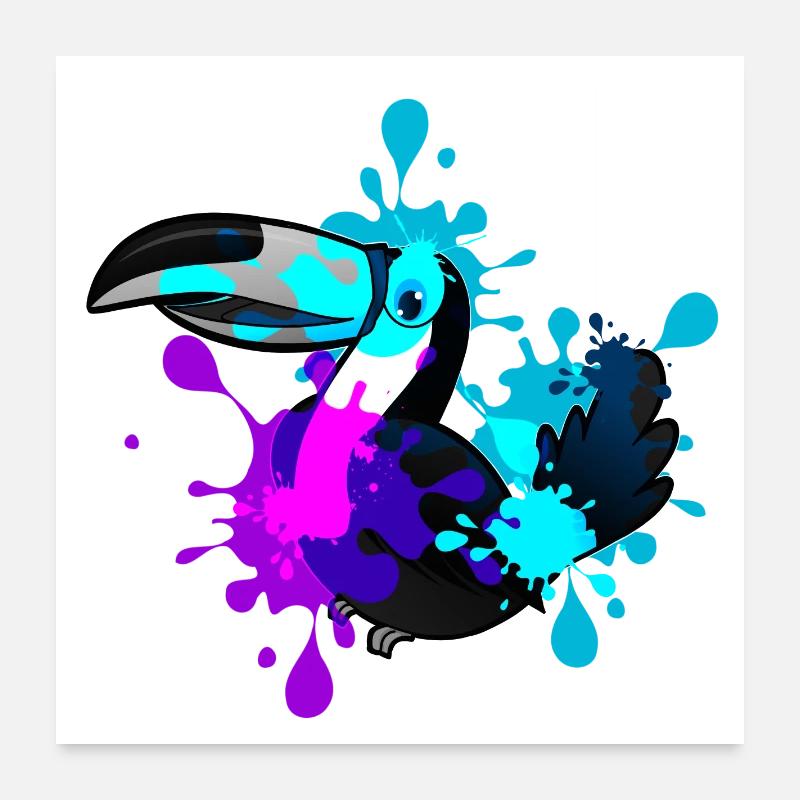 toucan Poster 24" x 24" (60x60 cm)