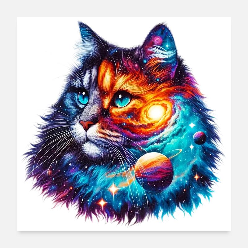 Katze Poster 60x60 cm