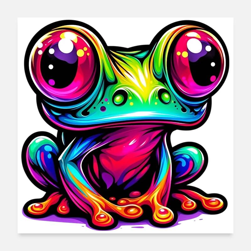 Frosch Poster 60x60 cm